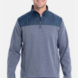 Eddie Bauer Mixed Media Lightweight Quarter Zip Pullover